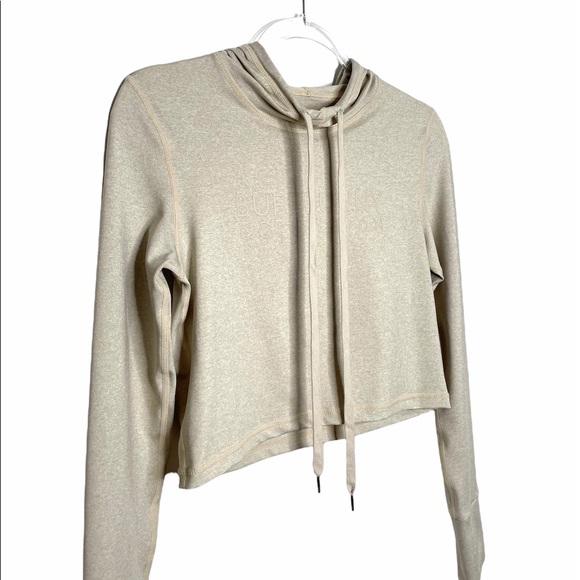 BuffBunny Collection | Jasmine Cropped Hoodie Nude/Tan Medium - Picture 4 of 7